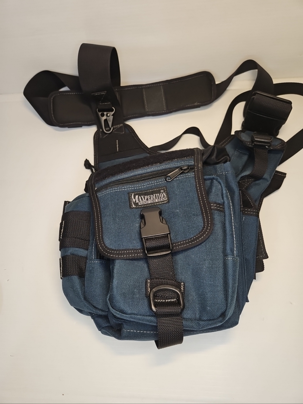 Maxpedition Fatboy S-Type Versipack – Dark Blue Tactical Shoulder Bag - Picture 3 of 10